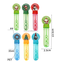 Mainan Gelembung Kustom Lucky Toys, Tongkat Gelembung Lucu, Mesin Gelembung Natal, Tongkat Gelembung Natal, Mainan Natal, Paket Kustom, Warna Logo
