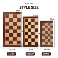 Tablero de Ajedrez Magnético de Madera de 29 cm, Juego de Viaje Plegable de Lujo, Juguete Educativo de Estrategia para Niños y Adultos, Certificado CE, CPC, UKCA