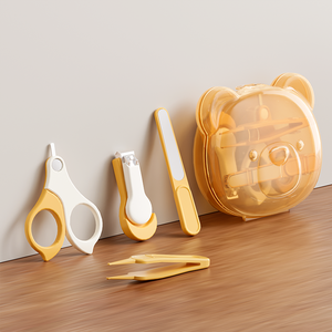 Bộ dụng cụ chăm sóc móng tay cho bé sơ sinh 4 trong 1 hoạt hình, bộ cắt móng tay trẻ em, bộ dụng cụ làm đẹp cho trẻ sơ sinh, trẻ nhỏ - Product Image 1