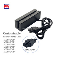 Pembaca Kartu Magnetik Portabel FUWEI Bahan ABS RS232 Mini License 13.56MHz Antarmuka Serial Thailand Driving