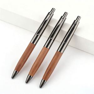 Rosewood Premium Press-Type Metal Ballpoint <b>Pens</b> Wholesale Promotional Personalized <b>Pens</b> with Custom logo for Corporate Events - Product Image 4
