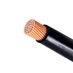 כבל חשמלי THHN/THWN ליבת נחושת PVC מבודד ניילון חוט 1~20AWG כבל