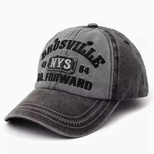 <span class=keywords><strong>Gorra</strong></span> de béisbol deportiva informal a la moda, <span class=keywords><strong>gorra</strong></span> de vaquero bordada lavada vaquera de alta calidad con logotipo de comercio exterior personalizable - Product Image 1