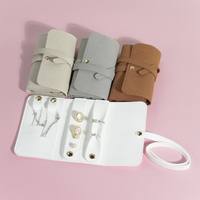 Pochette de rangement pour bijoux en microfibre tendance pour bagues et boucles d'oreilles - Résistante à l'eau, écologique, 4 pouces, idéale pour les voyages