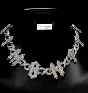 <span class=keywords><strong>Collana</strong></span> <span class=keywords><strong>con</strong></span> nome lettera iniziale a catena a maglia cubana Infinity Miami a forma di Hip Hop a 8 - Product Image 6