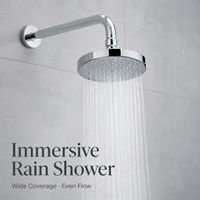 Robinet de douche thermostatique contemporain poli à effet pluie, en laiton chromé, à montage mural, mitigeur monocommande, avec cartouche céramique 5