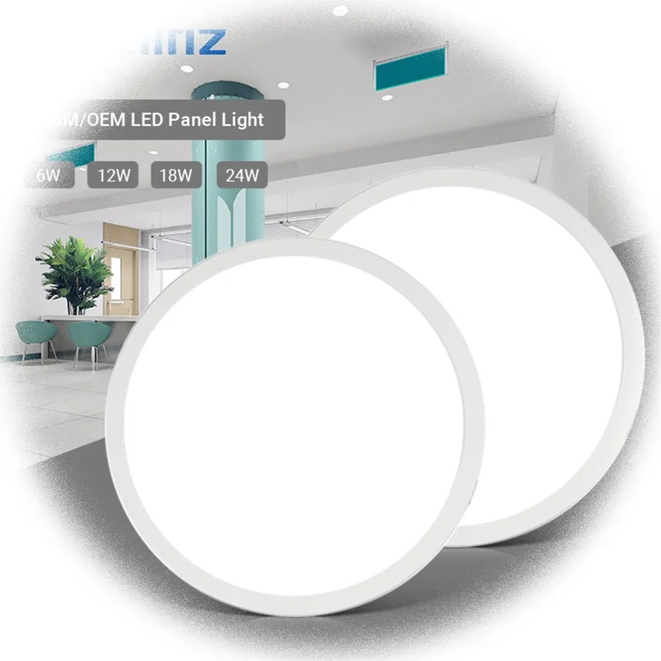 ใหม่ Liangte ยอดนิยมสไตล์เพดานอลูมิเนียมบางเฉียบร้านอาหารดาวน์ไลท์ 6 12 18 24 W ไฟ LED แผง
