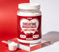 Créatine monohydrate en poudre OEM 300g Haute pureté Complément alimentaire pour adultes Croissance musculaire Énergie Soutien immunitaire Sans saveur