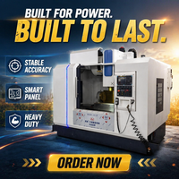 Centre d'usinage CNC vertical 3 axes VMC1160 BT40 avec système CNC Fanuc pour usinage de précision, broche simple, usage intensif