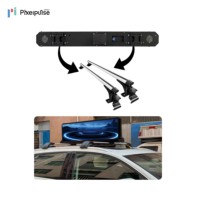 Affichage publicitaire LED double face pour toit de taxi Pixelpulse, 4G Wi-Fi GPS, signalisation mobile dynamique montée sur véhicule