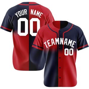 Maillot de baseball personnalisé à dégradé, numéros brodés, anti-humidité, unisexe, pour équipe adulte - Product Image 1