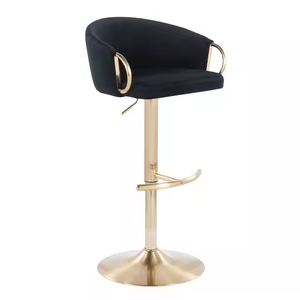 كرسي بار فاخر مخصص بتصميم أنيق على الطراز الاسكندنافي، كرسي عالي جديد وجذاب للمطاعم والحانات - Product Image 5