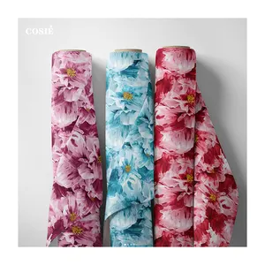Grandi disegni floreali Liberty Tana popolare nuovo 100% da giardino in cotone digitale stampato in cotone fornitori di tessuti per cucire vestiti