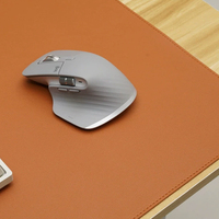 Tapis de Souris en Cuir PU Marron Personnalisé OEM, Organisateur de Bureau, Tapis de Table Imperméable, Sous-Plaque d'Écriture