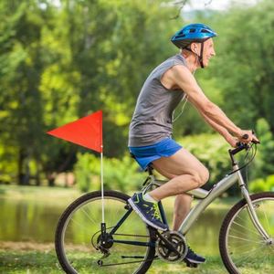 Bandera de Motocicleta para Exteriores con Diseño Seguro y Poste de Fibra de Vidrio Personalizable 2024, Decoración para Niños y Adultos, Altura Ajustable - Product Image 3