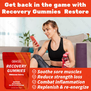 Gummies de récupération Nutrition sportive Fitness Hibiscus Cerise Hydratation Boost Gestion de l'énergie - Product Image 2