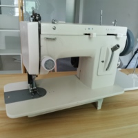 Machine à coudre mini 9 pouces robuste avec pied entraîneur, point noué plat, aiguille simple, écologique