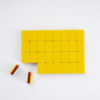 Tuiles de Mahjong Américaines en Acrylique 4 Couches Rouge Jaune Blanc Personnalisées, Gravées/Imprimées Directement de l'Usine pour le Divertissement