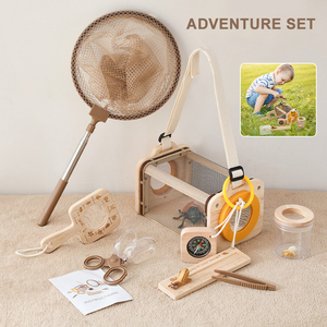 Đa chức năng ngoài trời phiêu lưu thiên nhiên thăm dò đồ chơi cho mầm non bé trẻ mới biết đi gỗ chụp côn trùng học tập ngoài trời - Product Image 1
