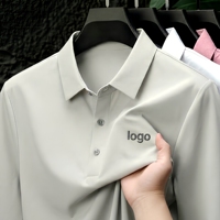 Polo en soie glacée à séchage rapide, personnalisable avec logo brodé, idéal pour uniformes d'entreprise – Polos pour hommes de haute qualité en gros