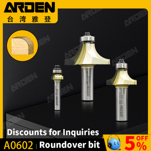 <span class=keywords><strong>ARDEN</strong></span> 1/2 1/4 "Conner Round Over Router Bit con rodamiento Cnc Bit Herramientas de tallado de madera <span class=keywords><strong>Arden</strong></span> Router Bit - Product Image 2