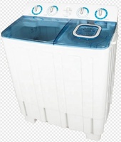 Machine à laver semi-automatique à chargement par le haut à double cuve électrique 7,2 kg à vente chaude pour usage domestique, hôtelier et commercial
