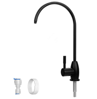 Robinet de cuisine avec filtre pour eau potable, monocommande, douchette latérale, installation monotrou, en acier inoxydable, design contemporain