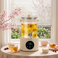 Marmite Électrique Santé en Verre 4L, 1000W, Écran Numérique HD, Contrôle Multi-Températures, Arrêt Automatique, Classe Énergétique