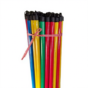 Vietnam Fully Coloured PVC-Coated Eco-friendly Durable Waterproof Lightweight Wooden Broom Rods <b>Mop</b> Stick Dustpan Home - Product Image 2