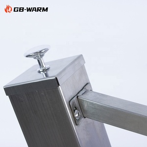 GB-WARM High Quality Stainless Steel Wood Pellet <strong>Rocket</strong> Stove Smokeless Efficient Heating Manual Ignition Compact Patio <strong>Heater</strong> - Product Image 4