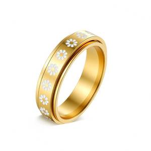 Anello Hiphop Girevole in Acciaio Inossidabile con Farfalla Piccola da 6 mm, Certificato CNAS, Popolare, Antistress e Antiansia, di Tendenza - Product Image 3