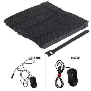 Colore personalizzato materiale in poliestere riutilizzabile cavo legatura velcro gancio e anello produttore - Product Image 4