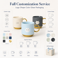 Mug en céramique de porcelaine fine avec logo personnalisé, 11 oz, blanc, pour sublimation, tasse à café, sans danger pour les aliments, anti-fuite, avec boîte cadeau pour cadeaux d'entreprise