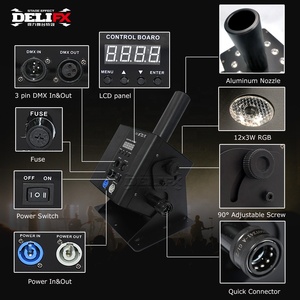 DELIFX versión mejorada DMX <span class=keywords><strong>Cryo</strong></span> CO2 Jet máquina con conector Powercon Co2 Led columna máquina adecuada para escenario o teatro - Product Image 2