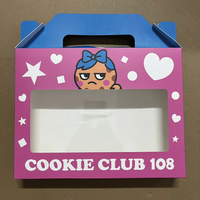 Boîte d'emballage en papier kraft, boîtes pliantes simples avec motif naturel, petite boîte d'emballage artisanale en gros pour biscuits faits à la main