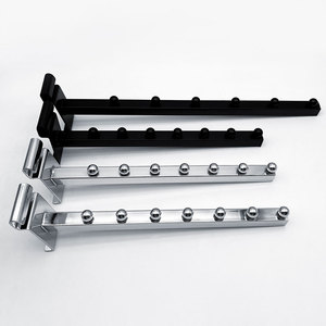 [Msmx] siêu thị phần cứng Chrome kim loại lưới hiển thị móc nhựa Thác quần áo treo khung cho bán lẻ slatwall dây - Product Image 1