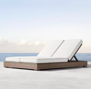 Hot Sale Beach Double Sunbed Pool Patio <strong>Outdoor</strong> Furniture <strong>Canopy</strong> <strong>Daybed</strong> <strong>with</strong> Cushion - Product Image 6
