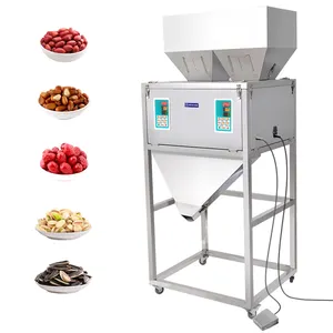 Máquina de enchimento automática de grãos BN, cabeça dupla para chá/sementes/arroz, ferramentas de enchimento automática para rack de alimentos, 50 a 999g