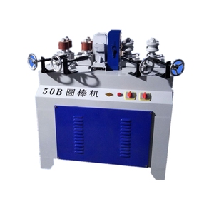 Machine automatique de ponçage du bois pour la fabrication de manches de balai en bois, machine de fraisage de tiges rondes en bois avec composant moteur central - Product Image 5