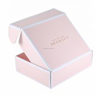 Boîte postale d'expédition ondulée à fermeture éclair pliante réutilisable Boîte mystère Produits électroniques Livraison gratuite