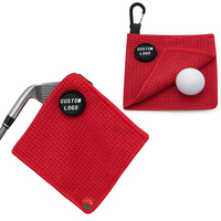 Serviette de golf personnalisée avec logo imprimé, nouvelle broderie, en microfibre gaufrée, séchage rapide, absorbante, pour le sport et le nettoyage – Grande Vente
