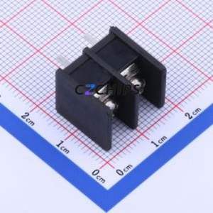 DBT30S-7.62-2P-BK-P Barrier Terminal Block Through hole Component (THT),P=7.62mm Connector Two Sides 7.62mm 1x2P Straight Pin - Product Image 1