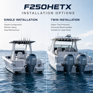 Moteur hors-bord marin <span class=keywords><strong>YAMAHA</strong></span> F250HETX 250HP V6 3352cc V6 EFI Puissance fiable et puissante pour la pêche commerciale et les bateaux de plaisance - Product Image 4