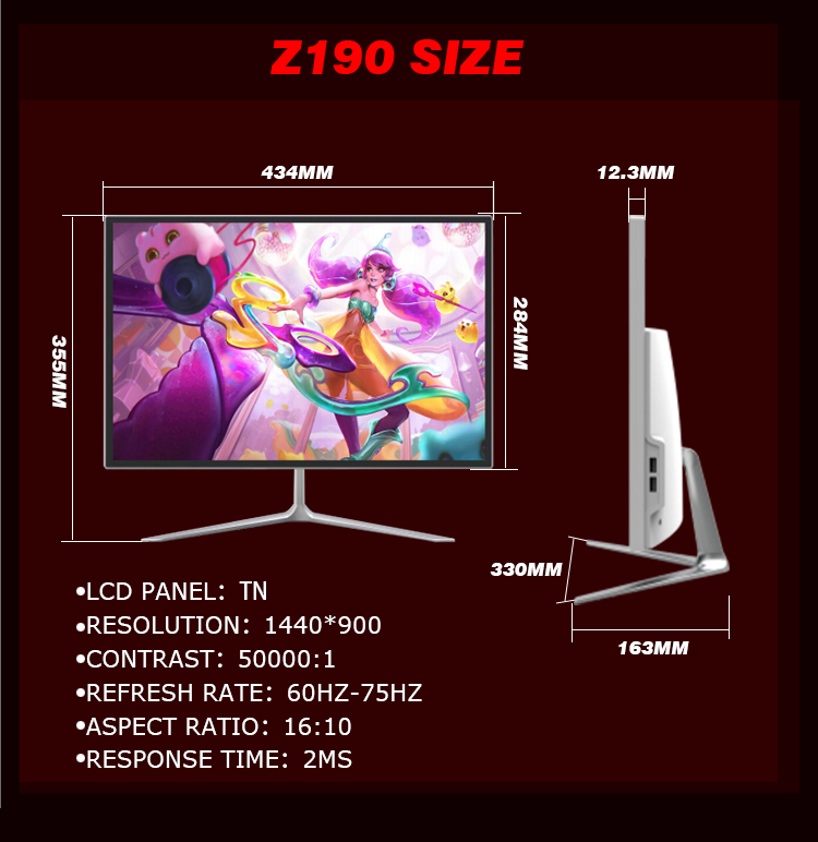 DIY 18.5 19 21.5 23.5inch ul-tra thin pc barebone pc AIO mo<i></i>nitor desktop all-in-one computers