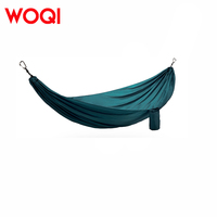 Hamac portable WOQI pour une personne, idéal pour le voyage, le camping, la randonnée, balançoire 2 places, 10 pieds, en nylon, pour la plage, les festivals, avec sac de transport