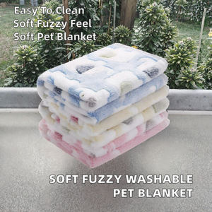 ผ้าห่มขนแกะปะการังสำหรับสุนัขผ้าห่มขนนุ่มแบบซักได้สำหรับสุนัขกลางแจ้งในร่ม - Product Image 2