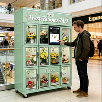 Distributeur automatique de fleurs fraîches IMT Fresh Blooms 24/7, réfrigéré, libre-service, vente en gros OEM ODM d'usine