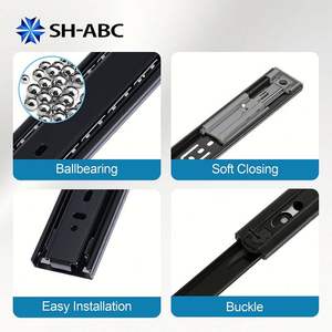 <span class=keywords><strong>Guide</strong></span> Telescopiche <span class=keywords><strong>per</strong></span> Cassetti con Cuscinetti a Sfera da 45mm, Vendita Diretta dalla Fabbrica, OEM <span class=keywords><strong>per</strong></span> Mobili e Cassetti - Product Image 4