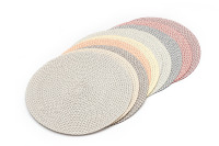 Set de table de cuisine zen asiatique en polyester écologique, doux, réutilisable, résistant à la chaleur, antidérapant, lavable, diamètre 300 mm, pour la maison