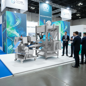 מכונת גיוזה מסחרית אוטומטית מהירה GQ-2-GT מפלדת אל-חלד, לייצור פאוצ'י-סטייקר בסגנון יפני, 120 יחידות לדקה - Product Image 3